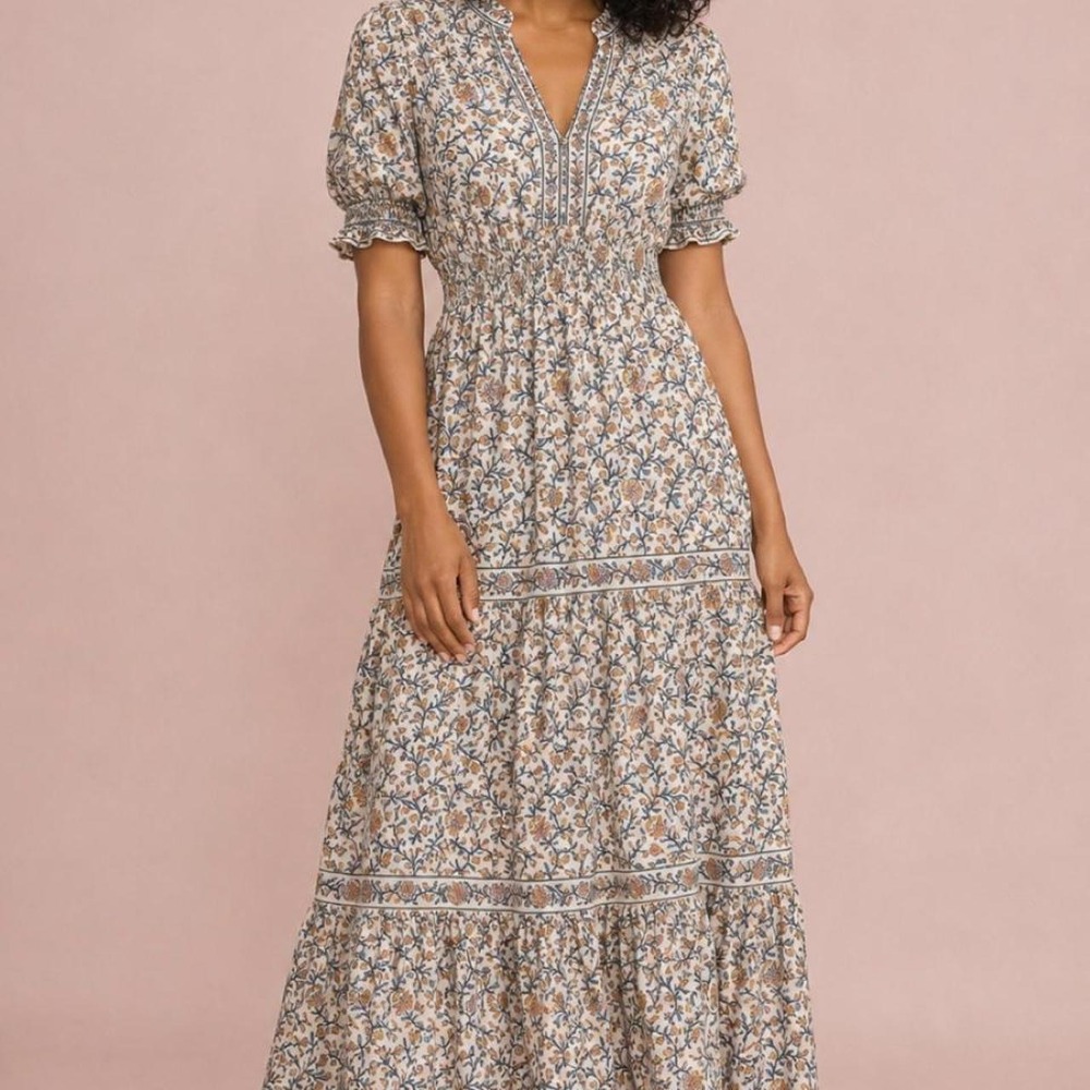 Max Studio Floral Boho Maxi Dress – Size Small